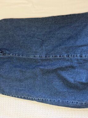Lee Medium Wash Long Denim Midi Skirt 10